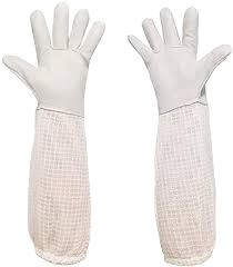 Gants de sécurité pour l'apiculture en cuir de vachette doré de taille XL, protection ignifuge durable des mains avec emballage personnalisé, service OEM - Product Image 5