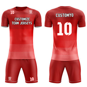 Traje de fútbol de poliéster 100% de cuerpo completo personalizable para hombre, Conjunto de camiseta de fútbol personalizado para competición, ropa de baloncesto - Product Image 3