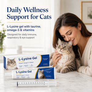 Gel de L-Lysine pour chats sous marque privée – Stimulateur immunitaire, Soin des voies respiratoires et des yeux, Supplément avec vitamines et zinc 60ml - Product Image 2