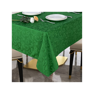 Floral Greenish 4 Seater 100% Cotton Embroidered <b>Table</b> <b>Cloth</b> With Tribal Motif 120 GSM India Decor GOTS OEM Certified Delivery - Product Image 1