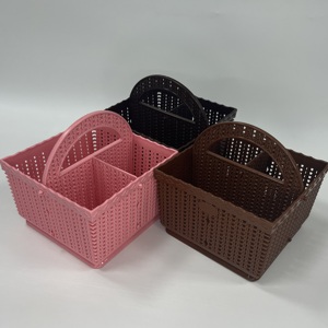 Portez avec un panier à trois sections calme aussi fonctionnel que chic pour manger ou utiliser un bureau de beauté en vrac en gros - Product Image 3