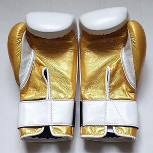 Manufacture High Quality Custom Made OEM Design White Winning Boxing <b>Strap</b> up Gloves Made With Genuine Leather Sparring Gloves - Product Image 3