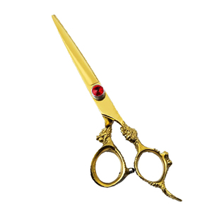 Salon Dragon poignée droitier ciseaux de coupe de cheveux cisailles de coiffeur professionnelles 440C acier inoxydable tranchant amincissement - Product Image 1