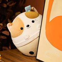 Peluche en forme d'animal de dessin animé au lait de boba moelleux et doux pour les promotions