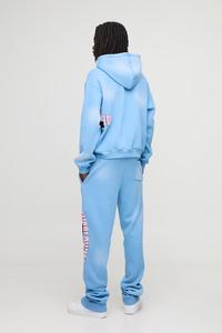 ชุดวอร์มแฟชั่นตามสั่งสำหรับผู้ชายชุดวิ่งจ๊อกกิ้งชุดกีฬาโชว์ไหล่จางลง - Product Image 2