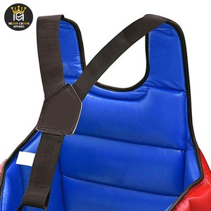 Precio de fábrica de alta calidad, diseño personalizado, protectores de pecho de boxeo para ropa de entrenamiento, juegos de boxeo de cuero genuino, protector de pecho de boxeo - Product Image 5