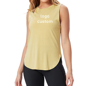 Vente en gros 2024 Débardeur de gym pour femmes Fitness Stringer Vest Respirant Musculation Singlet avec logo personnalisé pour l'entraînement et le yoga - Product Image 5