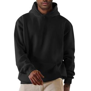 Sudadera con capucha de gran tamaño de invierno de algodón 100% de calidad superior Diseño de hombro caído con alto peso para hombres de BD - Product Image 5