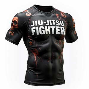 Protège-éruptions sublimés MMA personnalisés, idéaux pour l'entraînement des arts martiaux, des sports de combat et des performances athlétiques durables. - Product Image 3