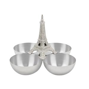 Bols à fruits en métal élégant récemment fait à la main Design unique Présentoir de service en aluminium argenté poli pour hôtel pour affichage décoratif - Product Image 1