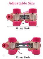Patins à roulettes réglables pour enfants, double rangée, design quad, châssis en alliage d'aluminium durable, tous usages pour débutants, prêt pour l'été/l'hiver