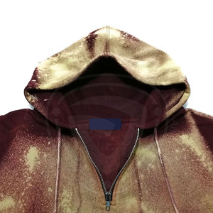 Venta al por mayor 100% sudaderas con capucha de algodón para hombre Basic Street Wear Acid Wash Design Tallas grandes Sudadera con capucha de invierno - Product Image 4