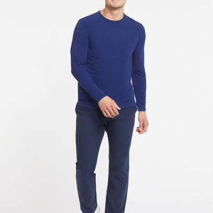 <b>Men's</b> Long Sleeve 100% Cotton Customized Color <b>Thermal</b> Workout Crew Neck <b>T</b>-<b>Shirts</b> Breathable Quick Dry Eco-Friendly Anti-Wrinkle - Product Image 5