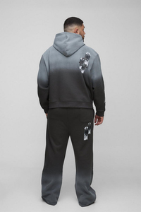 Custom Trendy Hoodie Sweatpants <b>Jogger</b> Set Cargo Pant Tracksuit Breathable Oversized Worldwide Hooded Tracksuit For Men - Product Image 2