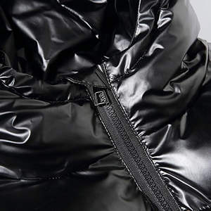 Veste d'hiver décontractée réversible de haute qualité en gros OEM, unisexe, bouton unique, toile imperméable, rembourrage gonflé, taille plus - Product Image 5