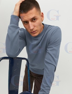 Sweat-shirt d'hiver en polaire de qualité supérieure, sur mesure, col ras du cou avec manches longues, avec impression de logo privé du client - Product Image 5