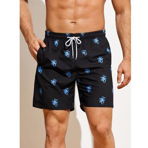 Pantalones cortos estampados de playa de verano para hombre, pantalones cortos de poliéster personalizados con bolsillos, pantalones cortos calientes para hombre, superventas, Exportación de BD - Product Image 3