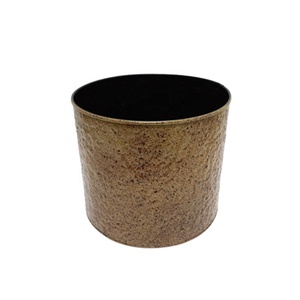 Juego de macetas rectangulares en relieve de hierro, macetas y jardineras de jardín de color bronce de tamaño mediano, personalizadas, 3 unidades - Product Image 4