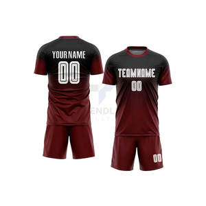 Camisetas y Pantalones Cortos Deportivos de Fútbol para Hombre y Mujer, 100% Poliéster, con Nombre de Equipo Personalizado por Transferencia de Calor, para Entrenamiento Profesional - Product Image 1