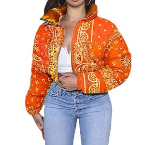 Personalizar sublimación impresa chaqueta de invierno de alta calidad al por mayor chaqueta Puffer Casual elegante Puffer chaqueta de las mujeres - Product Image 1