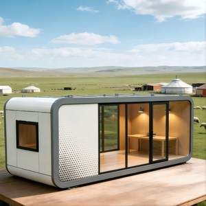 Ufficio Prefabbricato Modulare <span class=keywords><strong>in</strong></span> <span class=keywords><strong>Acciaio</strong></span> da 20 Piedi, Design Nordico, per Logistica Transfrontaliera/Cantieri Edili, Certificato ISO - Product Image 1