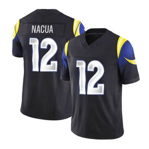 Camisetas de Fútbol Americano Personalizadas por Sublimación 2025 - Manga Corta, Spandex/Algodón Antibacteriano, Nombres y Logotipos de Equipos Personalizados - Product Image 4