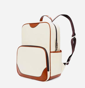 Mochila enrollable moderna de nuevo diseño personalizado del fabricante de Vietnam cuero genuino impermeable Unisex cremallera Cierre de cerrojo ocio - Product Image 4