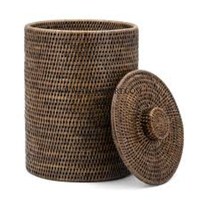Super qualité couleur blanche et noire forme ronde grande taille maison et hôtel nettoyage intérieur poubelle à prix raisonnable fournitures
