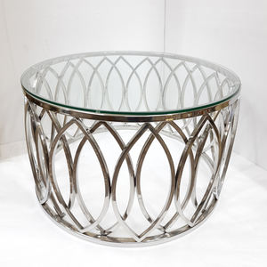 Juego de 2 mesas de café de diseño de forma cuadrada, Material de vidrio de madera, mesa de sala de estar nórdica moderna - Product Image 3