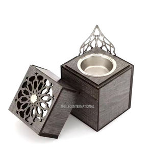 Hand Crafted Designing Metal Incense <b>Bakhoor</b> <b>Burner</b> Top Quality Shiny Polished Metal Steel Classic Home Indoor <b>Burner</b> - Product Image 4