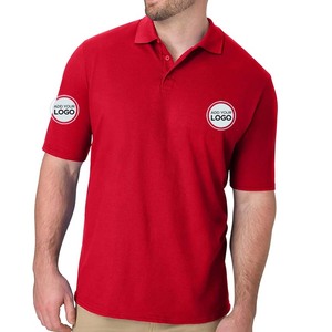 Chemise polo pour homme, tissu jersey brodé personnalisé, motif imprimé, été, tri-mélange, mode, slim, sport - Product Image 1