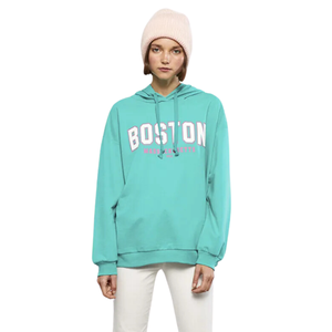 Sudadera de manga larga con capucha de visión de alta calidad para mujer, Sudadera con capucha de lana, peso pesado, estampado personalizado de gran tamaño - Product Image 6