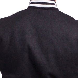 Chaquetas universitarias de lana gruesa para hombre para ropa de invierno, chaquetas universitarias de moda con ribete acanalado y botón frontal - Product Image 6