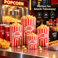 Sacs en papier pour aliments, compatibles micro-ondes, avec logo personnalisé, pour la vente en gros, emballages pour la restauration rapide et les pop-corn à emporter