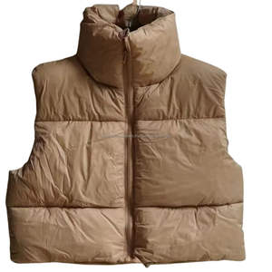 <b>Women</b> Unisex custom color Puffer Vest Lightweight <b>Winter</b> season Sleeveless fashion Jacket <b>parka</b> coat - Product Image 5