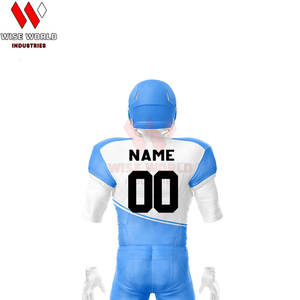 ชุดอเมริกันฟุตบอลแบบใหม่สำหรับทุกเพศทุกวัย ไซส์ใหญ่ ผลิตจากโพลีเอสเตอร์ 100% ระบายอากาศได้ดี ซึมซับเหงื่อ ผลิตจากโรงงานโดยตรง รับผลิตตามแบบที่ต้องการสำหรับทีม - Product Image 5