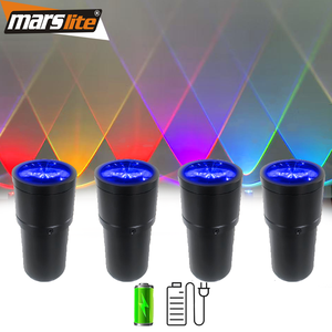 Độ sáng cao 10W <span class=keywords><strong>4in1</strong></span> dẫn chùm đèn Pin hoạt động lightcan không dây <span class=keywords><strong>RGBW</strong></span> Chroma pháo đám cưới uplights DJ Đèn sân khấu - Product Image 1