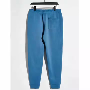 Nouveauté Ensemble de survêtement en molleton uni pour homme, grande taille, 100% coton, manches longues, à capuche, séchage rapide, respirant, décontracté, pour l'entraînement - Product Image 4