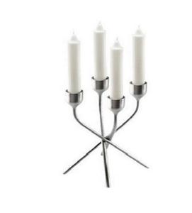 เชิงเทียนโลหะสำหรับตกแต่งในร่มสีทองอุปกรณ์ให้แสงสว่างสำหรับบ้าน - Product Image 5