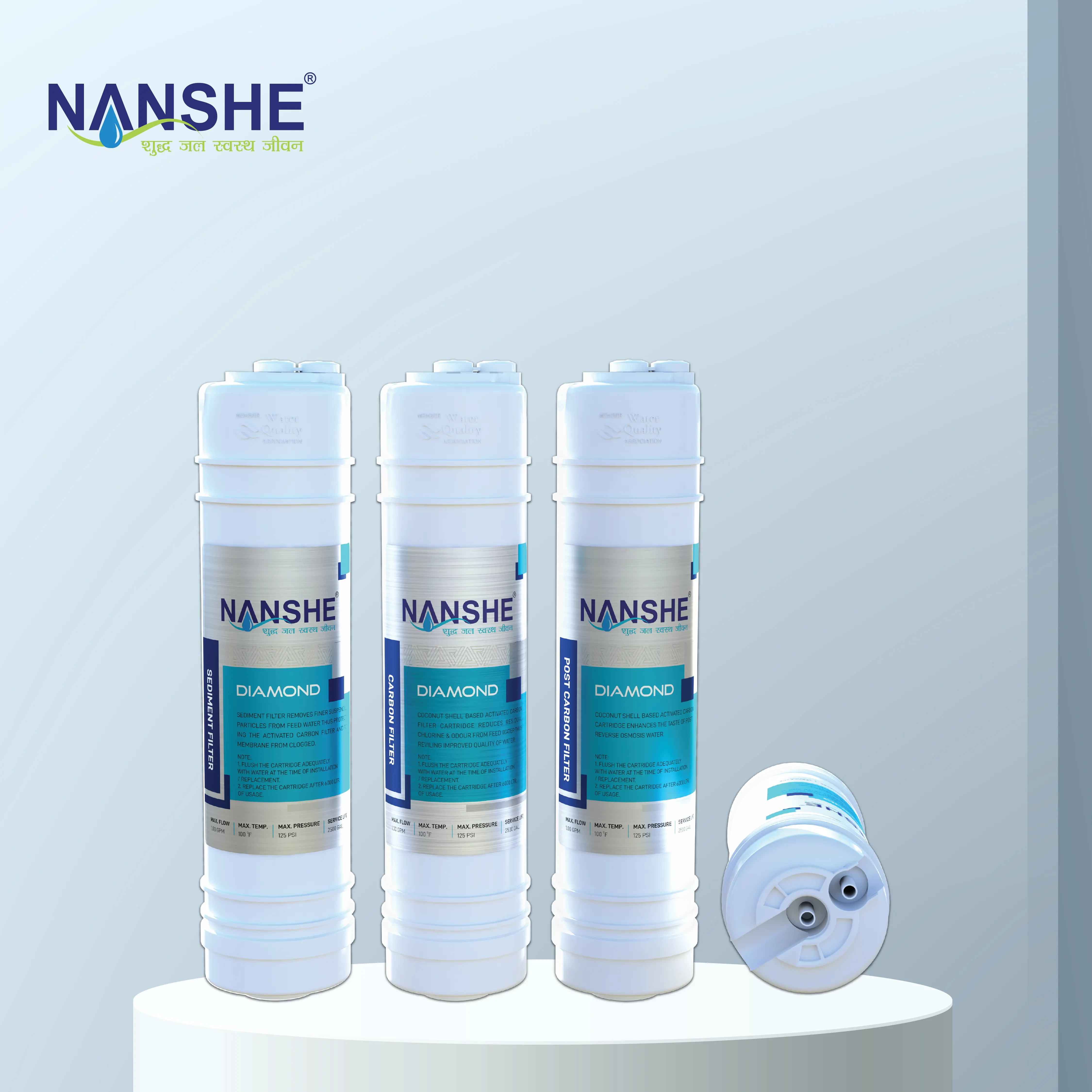 Quick connect inline water filter universal compatible refrigerator water filter inline water filter