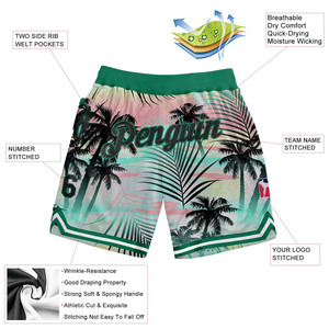 Custom Logo Eco-Friendly Quick Dry Vintage Drawstring Closure Men Heavyweight Sublimation Summer Gym Trunks Breathable <b>Shorts</b> - Product Image 2
