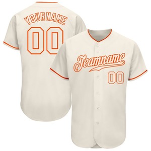 Jersey de béisbol auténtico naranja personalizado de la industria deportiva de Pakistán - Product Image 1