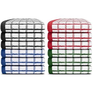 Direct de l'usine Serviettes de cuisine en coton de luxe Torchon ultra doux et réutilisable Torchon Golf en gros - Product Image 5