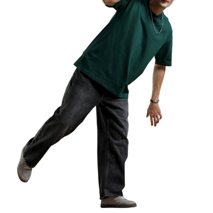 Venta al por mayor logotipo personalizado 100% algodón ligero de gran tamaño Drop-Shoulder hombres camiseta Premium camiseta en blanco para una personalización elegante - Product Image 3