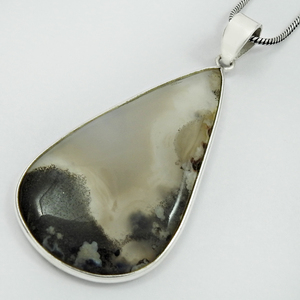 Pendentif en forme de larme en argent sterling 925 avec pierres précieuses naturelles, dernier design tendance, bijoux bohèmes faits à la main, fournisseurs en gros - Product Image 1