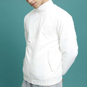 เสื้อแจ็กเก็ตบอมเบอร์สำหรับผู้ชายและผู้หญิงปกตั้งสไตล์ใหม่ทุกขนาดคุณภาพระดับพรีเมียมป้องกันแบคทีเรีย - Product Image 1