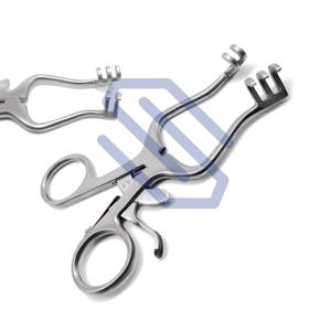 Weitlaner-Retractor Quirúrgico de acero inoxidable, instrumentos de veterinaria Blunt 3x2, 4,5 pulgadas, CE - Product Image 1