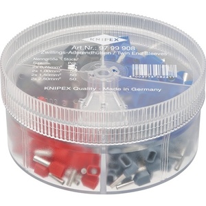 KNIPEX Plastic Assortment Box with 200 Pieces of <b>Terminals</b> Sizes 2 X 0.75-2 X 2.5 Mm - Product Image 1