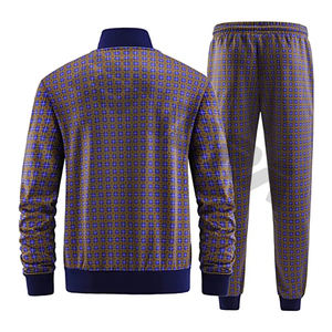 Conjunto deportivo de forro polar para hombre con diseño de logotipo personalizado, hecho para entrenamiento deportivo en el gimnasio, comodidad de primavera y estilo activo diario, ¡disfrútalo ahora! - Product Image 2