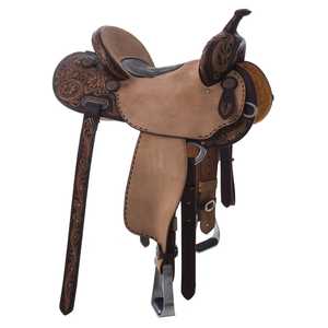 ชุดอานม้าแบบอังกฤษสีน้ำตาลตะวันตกคุณภาพสูงทนทานปรับแต่งได้พิเศษไม้สำหรับแข่ง - Product Image 1